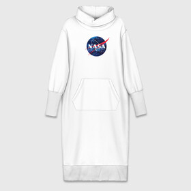 Платье удлиненное хлопок с принтом NASA в Белгороде,  |  | nasa | астронавт | астрофизика | космическое агенство | космонавт | космос | наса | скафандр   | шлем