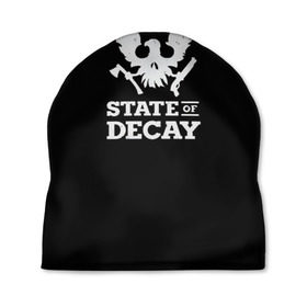 Шапка 3D с принтом State of Decay в Белгороде, 100% полиэстер | универсальный размер, печать по всей поверхности изделия | decay | horror | state | игра | стадия | хоррор