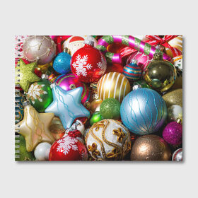 Альбом для рисования с принтом Дуx рождества в Белгороде, 100% бумага
 | матовая бумага, плотность 200 мг. | Тематика изображения на принте: 