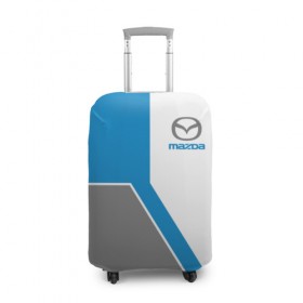 Чехол для чемодана 3D с принтом Mazda в Белгороде, 86% полиэфир, 14% спандекс | двустороннее нанесение принта, прорези для ручек и колес | auto | japan | race | zoom | авто | автомобиль | гонки | мазда | марка | машина | япония