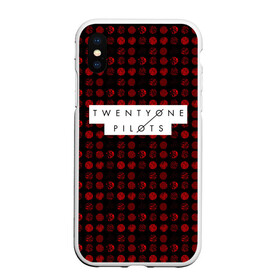 Чехол для iPhone XS Max матовый с принтом Twenty One Pilots Red в Белгороде, Силикон | Область печати: задняя сторона чехла, без боковых панелей | rock | t.o.p. | top | twenty one pilots | рок