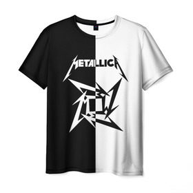 Мужская футболка 3D с принтом Metallica в Белгороде, 100% полиэфир | прямой крой, круглый вырез горловины, длина до линии бедер | metallica | группа | джеймс хэтфилд | кирк хэмметт | ларс ульрих | метал | металика | металлика | миталика | музыка | роберт трухильо | рок | трэш | трэшметал | хард | хардрок | хеви | хевиметал