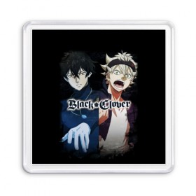 Магнит 55*55 с принтом Black Clover в Белгороде, Пластик | Размер: 65*65 мм; Размер печати: 55*55 мм | black clover | manga | аниме | астер | магия | манга | черный клевер