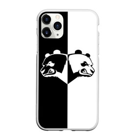 Чехол для iPhone 11 Pro матовый с принтом Панда в Белгороде, Силикон |  | бамбук | бамбуковый медведь | белый | голова | два | животное | злость | красная книга | крутой | мишка | оскал | панда | прикольный | тату | цвета | чб | черный | ярость