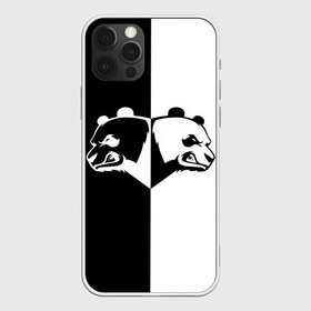 Чехол для iPhone 12 Pro Max с принтом Панда в Белгороде, Силикон |  | Тематика изображения на принте: бамбук | бамбуковый медведь | белый | голова | два | животное | злость | красная книга | крутой | мишка | оскал | панда | прикольный | тату | цвета | чб | черный | ярость