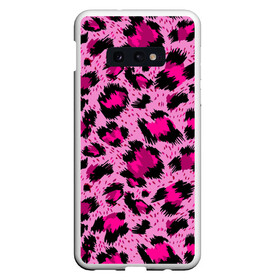 Чехол для Samsung S10E с принтом Розовый леопард в Белгороде, Силикон | Область печати: задняя сторона чехла, без боковых панелей | гепард | леопард