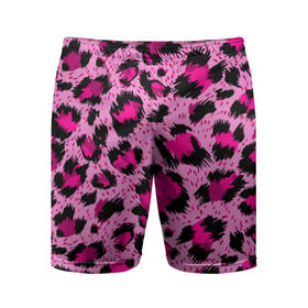 Мужские шорты 3D спортивные с принтом Розовый леопард в Белгороде,  |  | гепард | леопард
