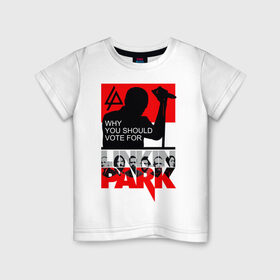 Детская футболка хлопок с принтом Linkin Park в Белгороде, 100% хлопок | круглый вырез горловины, полуприлегающий силуэт, длина до линии бедер | alternative | linkin park | альтернатива | брэд дэлсон | джо хан | дэвид фаррелл | линкин парк | майк шинода | роб бурдон | честер беннингтон