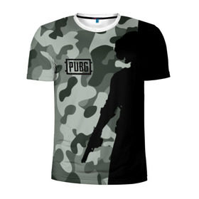 Мужская футболка 3D спортивная с принтом PUBG в Белгороде, 100% полиэстер с улучшенными характеристиками | приталенный силуэт, круглая горловина, широкие плечи, сужается к линии бедра | playerunknowns battlegrounds | pubg
