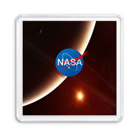 Магнит 55*55 с принтом NASA SPACE в Белгороде, Пластик | Размер: 65*65 мм; Размер печати: 55*55 мм | galaxy | nasa | space | астрономия | известные | космос | наса | планеты | сатурн