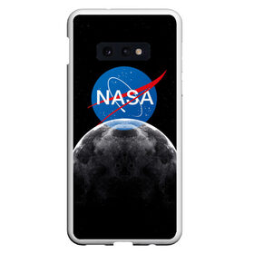 Чехол для Samsung S10E с принтом NASA MOON в Белгороде, Силикон | Область печати: задняя сторона чехла, без боковых панелей | galaxy | moon | nasa | space | астрономия | известные | космос | луна | наса | планет