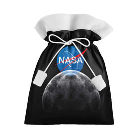 Подарочный 3D мешок с принтом NASA MOON в Белгороде, 100% полиэстер | Размер: 29*39 см | galaxy | moon | nasa | space | астрономия | известные | космос | луна | наса | планет