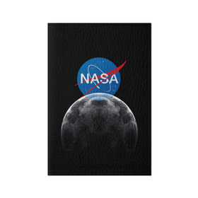 Обложка для паспорта матовая кожа с принтом NASA MOON в Белгороде, натуральная матовая кожа | размер 19,3 х 13,7 см; прозрачные пластиковые крепления | Тематика изображения на принте: galaxy | moon | nasa | space | астрономия | известные | космос | луна | наса | планет
