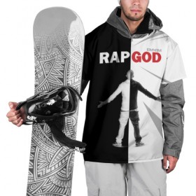 Накидка на куртку 3D с принтом Rap God Eminem в Белгороде, 100% полиэстер |  | Тематика изображения на принте: 
