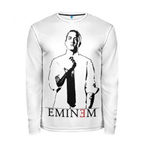 Мужской лонгслив 3D с принтом Eminem в Белгороде, 100% полиэстер | длинные рукава, круглый вырез горловины, полуприлегающий силуэт | actor | american rapper | composer | eminem | music | rap | record producer | актёр | американский | композитор | музыка | музыкальный продюсер | рэп | рэпер