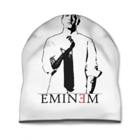 Шапка 3D с принтом Eminem в Белгороде, 100% полиэстер | универсальный размер, печать по всей поверхности изделия | actor | american rapper | composer | eminem | music | rap | record producer | актёр | американский | композитор | музыка | музыкальный продюсер | рэп | рэпер