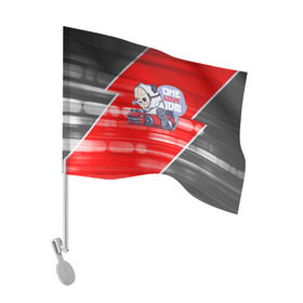 Флаг для автомобиля с принтом ONE LOVE JDM в Белгороде, 100% полиэстер | Размер: 30*21 см | car | jdm | jdm style | автомобиль | маска | машины | панда | стайлинг | стиль | тачки | тюнинг