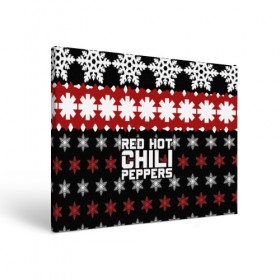 Холст прямоугольный с принтом Праздничный RHCP в Белгороде, 100% ПВХ |  | Тематика изображения на принте: red hot chili peppers | rhcp | альтернативный | группа | джош клингхоффер | знак | красные острые перцы чили | красный | метал | надпись | новогодний | новый год | праздник | ред хот ч | рождество | рок | рхчп | рэп