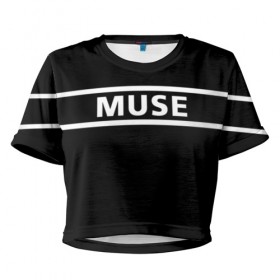 Женская футболка 3D укороченная с принтом Muse в Белгороде, 100% полиэстер | круглая горловина, длина футболки до линии талии, рукава с отворотами | muse | альтернативный | группа | доминик ховард | крис уолстенхолм | мосе | моус | моусе | муз | муза | музе | музыка | мусе | мэттью беллами | прогрессивный | рок | симфонический | спейс | спейсрок