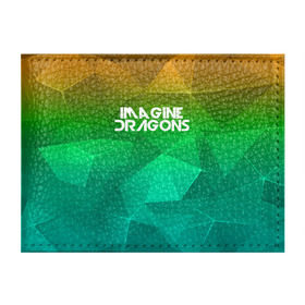 Обложка для студенческого билета с принтом IMAGINE DRAGONS в Белгороде, натуральная кожа | Размер: 11*8 см; Печать на всей внешней стороне | геометрия | градиент | драгонс | треугольники