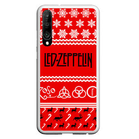 Чехол для Honor P30 с принтом Праздничный Led Zeppelin в Белгороде, Силикон | Область печати: задняя сторона чехла, без боковых панелей | Тематика изображения на принте: led zeppelin | блюз | группа | джимми пейдж | джон генри бонэм | джон пол джонс | знак | красный | лед зепелен | лед зеппелин | метал | надпись | новогодний | новый год | праздник | роберт плант | рождество