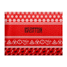 Обложка для студенческого билета с принтом Праздничный Led Zeppelin в Белгороде, натуральная кожа | Размер: 11*8 см; Печать на всей внешней стороне | Тематика изображения на принте: led zeppelin | блюз | группа | джимми пейдж | джон генри бонэм | джон пол джонс | знак | красный | лед зепелен | лед зеппелин | метал | надпись | новогодний | новый год | праздник | роберт плант | рождество