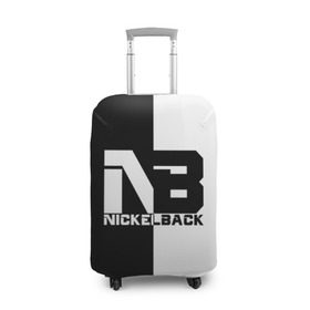 Чехол для чемодана 3D с принтом Nickelback в Белгороде, 86% полиэфир, 14% спандекс | двустороннее нанесение принта, прорези для ручек и колес | nickelback | никелбек | никл бек