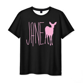 Мужская футболка 3D с принтом Мах. Life is Strange в Белгороде, 100% полиэфир | прямой крой, круглый вырез горловины, длина до линии бедер | deer | jane | life is strange | pink | олень | розовый