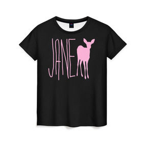 Женская футболка 3D с принтом Мах. Life is Strange в Белгороде, 100% полиэфир ( синтетическое хлопкоподобное полотно) | прямой крой, круглый вырез горловины, длина до линии бедер | deer | jane | life is strange | pink | олень | розовый