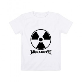Детская футболка хлопок с принтом Megadeth в Белгороде, 100% хлопок | круглый вырез горловины, полуприлегающий силуэт, длина до линии бедер | Тематика изображения на принте: megadet | megadeth | группа | дирк вербурен | дэвид эллефсон | дэйв мастейн | кико лоурейро | мегадет | мегадетх | метал | рок | трэш | трэшметал | тяжелый | хард | хардрок | хеви | хевиметал