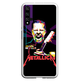 Чехол для Honor 20 с принтом Metallica James Alan Hatfield в Белгороде, Силикон | Область печати: задняя сторона чехла, без боковых панелей | alan | american | band | hard | hatfield | james | metal | metallica | rock | thrash | алан | американская | джеймс | метал группа | трэш метал | хард рок | хэтфилд