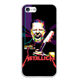 Чехол для iPhone 5/5S матовый с принтом Metallica James Alan Hatfield в Белгороде, Силикон | Область печати: задняя сторона чехла, без боковых панелей | alan | american | band | hard | hatfield | james | metal | metallica | rock | thrash | алан | американская | джеймс | метал группа | трэш метал | хард рок | хэтфилд