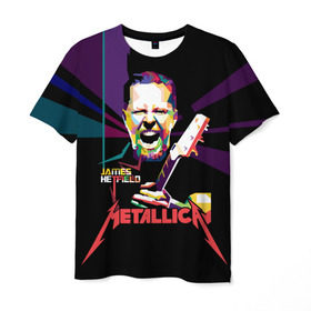 Мужская футболка 3D с принтом Metallica James Alan Hatfield в Белгороде, 100% полиэфир | прямой крой, круглый вырез горловины, длина до линии бедер | alan | american | band | hard | hatfield | james | metal | metallica | rock | thrash | алан | американская | джеймс | метал группа | трэш метал | хард рок | хэтфилд