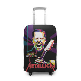Чехол для чемодана 3D с принтом Metallica James Alan Hatfield в Белгороде, 86% полиэфир, 14% спандекс | двустороннее нанесение принта, прорези для ручек и колес | alan | american | band | hard | hatfield | james | metal | metallica | rock | thrash | алан | американская | джеймс | метал группа | трэш метал | хард рок | хэтфилд