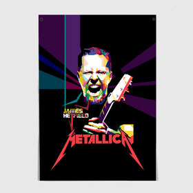 Постер с принтом Metallica James Alan Hatfield в Белгороде, 100% бумага
 | бумага, плотность 150 мг. Матовая, но за счет высокого коэффициента гладкости имеет небольшой блеск и дает на свету блики, но в отличии от глянцевой бумаги не покрыта лаком | alan | american | band | hard | hatfield | james | metal | metallica | rock | thrash | алан | американская | джеймс | метал группа | трэш метал | хард рок | хэтфилд