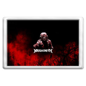 Магнит 45*70 с принтом Megadeth в Белгороде, Пластик | Размер: 78*52 мм; Размер печати: 70*45 | 