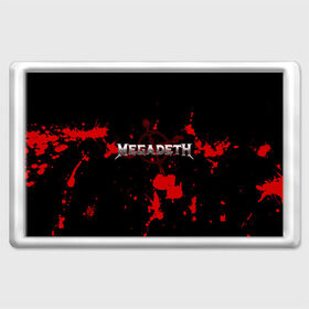 Магнит 45*70 с принтом Megadeth в Белгороде, Пластик | Размер: 78*52 мм; Размер печати: 70*45 | Тематика изображения на принте: megadet | megadeth | группа | дирк вербурен | дэвид эллефсон | дэйв мастейн | кико лоурейро | мегадет | мегадетх | метал | рок | трэш | трэшметал | тяжелый | хард | хардрок | хеви | хевиметал
