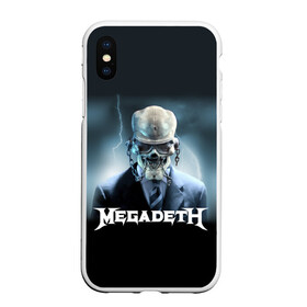 Чехол для iPhone XS Max матовый с принтом Megadeth в Белгороде, Силикон | Область печати: задняя сторона чехла, без боковых панелей | Тематика изображения на принте: megadeth |   megadet | группа | дирк вербурен | дэвид эллефсон | дэйв мастейн | кико лоурейро | мегадет | мегадетх | метал | рок | трэш | трэшметал | тяжелый | хард | хардрок | хеви | хевиметал