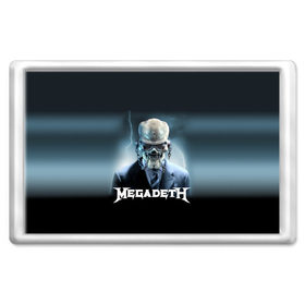 Магнит 45*70 с принтом Megadeth в Белгороде, Пластик | Размер: 78*52 мм; Размер печати: 70*45 | Тематика изображения на принте: megadeth |   megadet | группа | дирк вербурен | дэвид эллефсон | дэйв мастейн | кико лоурейро | мегадет | мегадетх | метал | рок | трэш | трэшметал | тяжелый | хард | хардрок | хеви | хевиметал