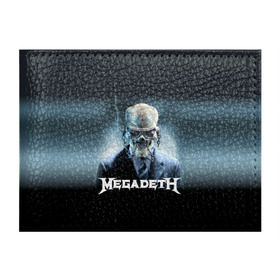 Обложка для студенческого билета с принтом Megadeth в Белгороде, натуральная кожа | Размер: 11*8 см; Печать на всей внешней стороне | Тематика изображения на принте: megadeth |   megadet | группа | дирк вербурен | дэвид эллефсон | дэйв мастейн | кико лоурейро | мегадет | мегадетх | метал | рок | трэш | трэшметал | тяжелый | хард | хардрок | хеви | хевиметал