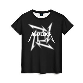 Женская футболка 3D с принтом Metallica в Белгороде, 100% полиэфир ( синтетическое хлопкоподобное полотно) | прямой крой, круглый вырез горловины, длина до линии бедер | american | band | cliff burton | dave mustaine | hard | james hatfield | jason newsted | kirk hammett | lars ulrich | metal | metallica | robert trujillo | rock | ron mcgowney | thrash | американская | джеймс хэтфилд | ларс ул | метал группа | трэш метал 