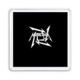 Магнит 55*55 с принтом Metallica в Белгороде, Пластик | Размер: 65*65 мм; Размер печати: 55*55 мм | american | band | cliff burton | dave mustaine | hard | james hatfield | jason newsted | kirk hammett | lars ulrich | metal | metallica | robert trujillo | rock | ron mcgowney | thrash | американская | джеймс хэтфилд | ларс ул | метал группа | трэш метал 