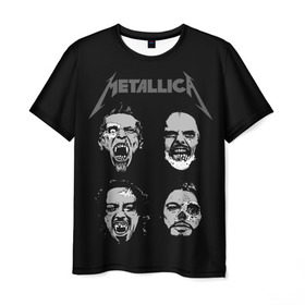 Мужская футболка 3D с принтом Metallica в Белгороде, 100% полиэфир | прямой крой, круглый вырез горловины, длина до линии бедер | american | band | cliff burton | dave mustaine | hard | james hatfield | jason newsted | kirk hammett | lars ulrich | metal | metallica | robert trujillo | rock | ron mcgowney | thrash | американская | джеймс хэтфилд | ларс ул | метал группа | трэш метал 