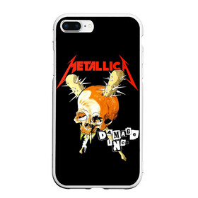 Чехол для iPhone 7Plus/8 Plus матовый с принтом Metallica в Белгороде, Силикон | Область печати: задняя сторона чехла, без боковых панелей | american | band | cliff burton | dave mustaine | hard | james hatfield | jason newsted | kirk hammett | lars ulrich | metal | metallica | robert trujillo | rock | ron mcgowney | thrash | американская | джеймс хэтфилд | ларс ул | метал группа | трэш метал 