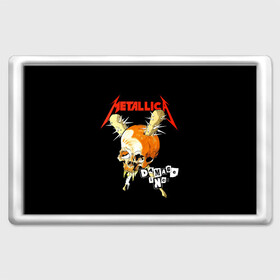Магнит 45*70 с принтом Metallica в Белгороде, Пластик | Размер: 78*52 мм; Размер печати: 70*45 | Тематика изображения на принте: american | band | cliff burton | dave mustaine | hard | james hatfield | jason newsted | kirk hammett | lars ulrich | metal | metallica | robert trujillo | rock | ron mcgowney | thrash | американская | джеймс хэтфилд | ларс ул | метал группа | трэш метал 