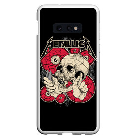 Чехол для Samsung S10E с принтом Metallica в Белгороде, Силикон | Область печати: задняя сторона чехла, без боковых панелей | american | band | cliff burton | dave mustaine | hard | james hatfield | jason newsted | kirk hammett | lars ulrich | metal | metallica | robert trujillo | rock | ron mcgowney | thrash | американская | джеймс хэтфилд | ларс ул | метал группа | трэш метал 