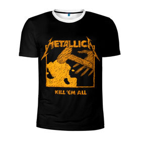 Мужская футболка 3D спортивная с принтом Metallica в Белгороде, 100% полиэстер с улучшенными характеристиками | приталенный силуэт, круглая горловина, широкие плечи, сужается к линии бедра | american | band | cliff burton | dave mustaine | hard | james hatfield | jason newsted | kirk hammett | lars ulrich | metal | metallica | robert trujillo | rock | ron mcgowney | thrash | американская | джеймс хэтфилд | ларс ул | метал группа | трэш метал 