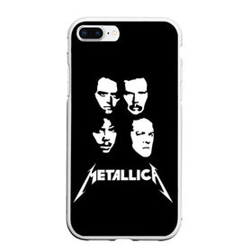 Чехол для iPhone 7Plus/8 Plus матовый с принтом Metallica в Белгороде, Силикон | Область печати: задняя сторона чехла, без боковых панелей | american | band | cliff burton | dave mustaine | hard | james hatfield | jason newsted | kirk hammett | lars ulrich | metal | metallica | robert trujillo | rock | ron mcgowney | thrash | американская | джеймс хэтфилд | ларс ул | метал группа | трэш метал 