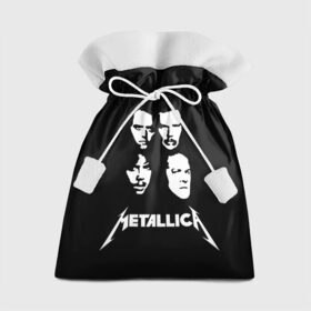 Подарочный 3D мешок с принтом Metallica в Белгороде, 100% полиэстер | Размер: 29*39 см | american | band | cliff burton | dave mustaine | hard | james hatfield | jason newsted | kirk hammett | lars ulrich | metal | metallica | robert trujillo | rock | ron mcgowney | thrash | американская | джеймс хэтфилд | ларс ул | метал группа | трэш метал 