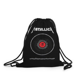 Рюкзак-мешок 3D с принтом Metallica в Белгороде, 100% полиэстер | плотность ткани — 200 г/м2, размер — 35 х 45 см; лямки — толстые шнурки, застежка на шнуровке, без карманов и подкладки | 